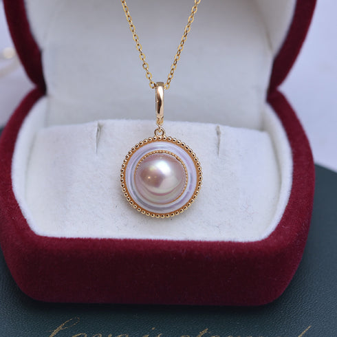 10-11mm Freshwater Pearl & Elysia Earrings - House Of Pearls